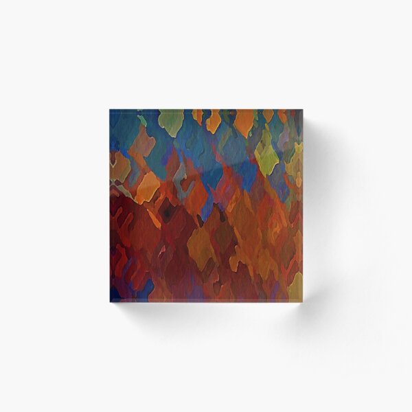 Burning Tulips Acrylic Block