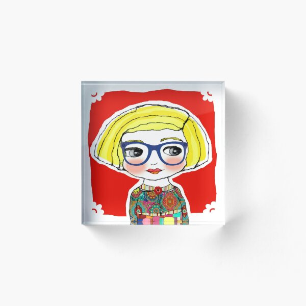 Item preview, cool girls wear glasses -- birdie designed and sold by ruby + acorn.