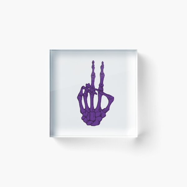 Item preview, Peace Skeleton Hand - Purple designed and sold by BonesToAshes.