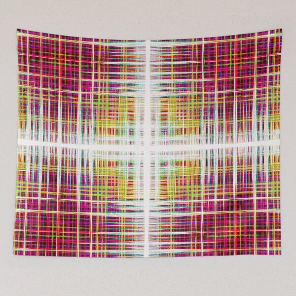 Item preview, Colourful abstract soundwaves pattern designed and sold by steveball.