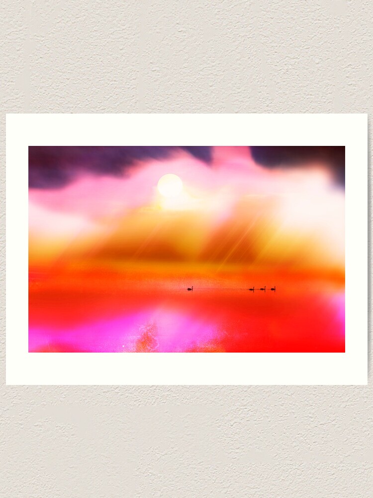 Alternate view of Swan Dreaming #2 Art Print