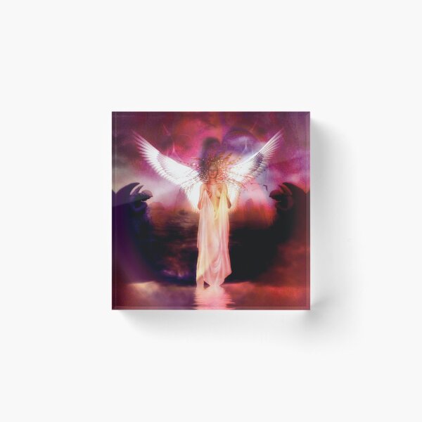 Solstice Angel 3 Acrylic Block