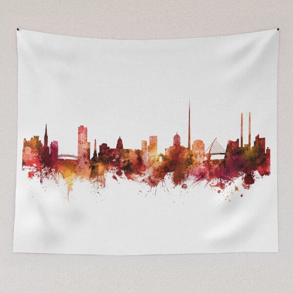 Artikelvorschau, Dublin Ireland Skyline entworfen und verkauft von ArtPrints.