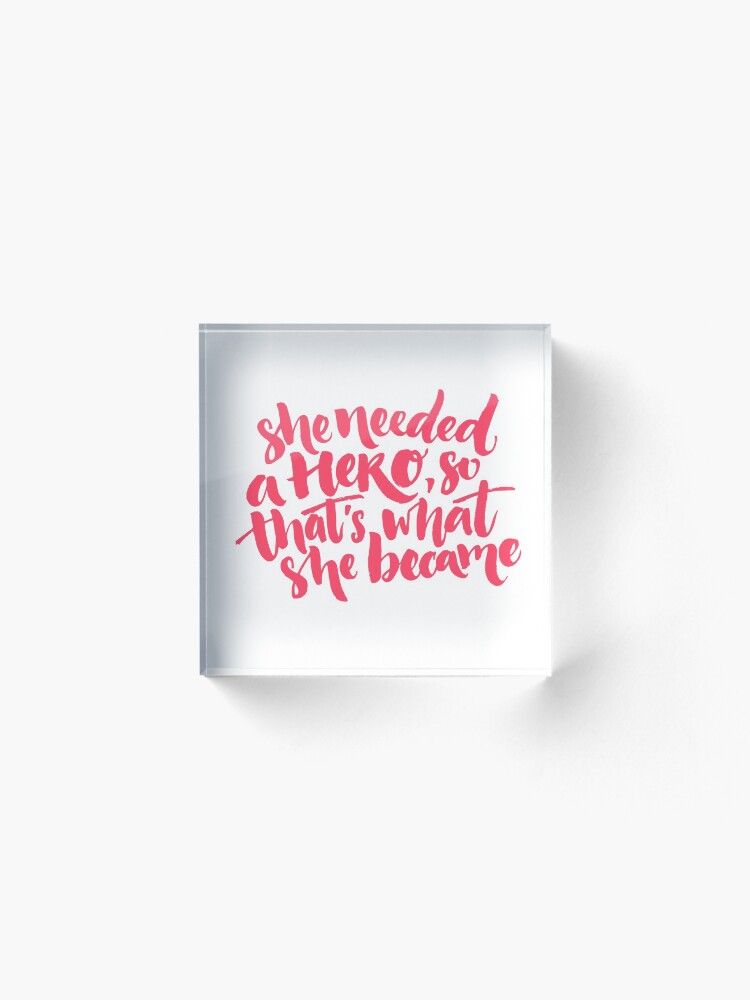 Alternate view of Feminism quote Acrylic Block
