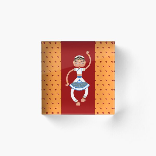 Indian dancer Acrylic Block