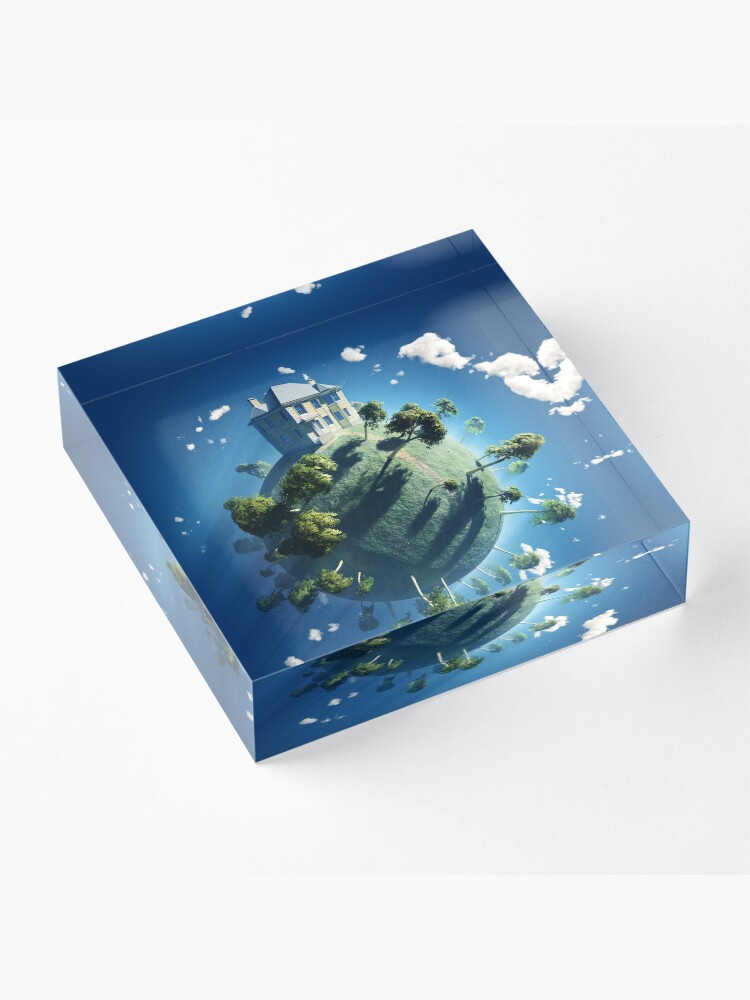 Alternate view of Live On Acrylic Block