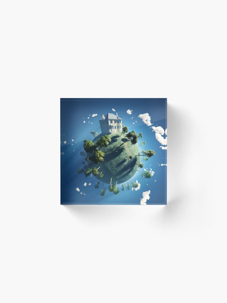 Alternate view of Live On Acrylic Block