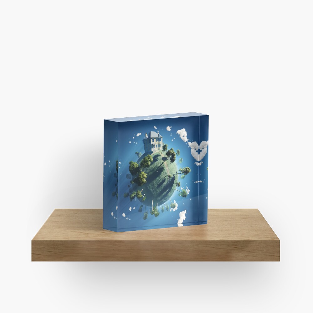 Live On Acrylic Block