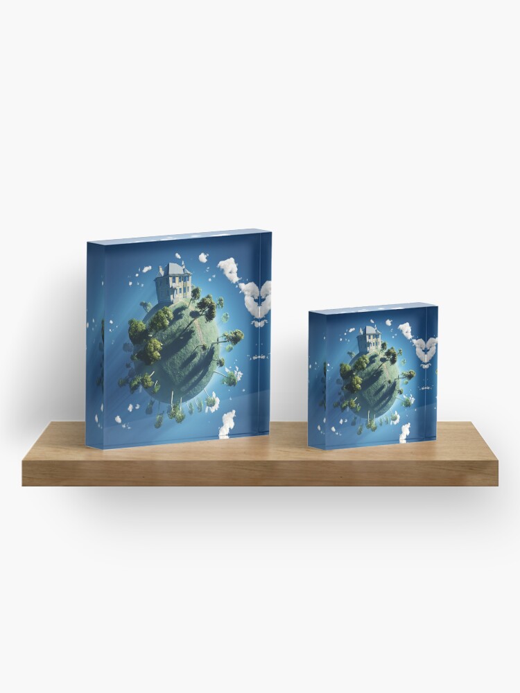 Alternate view of Live On Acrylic Block