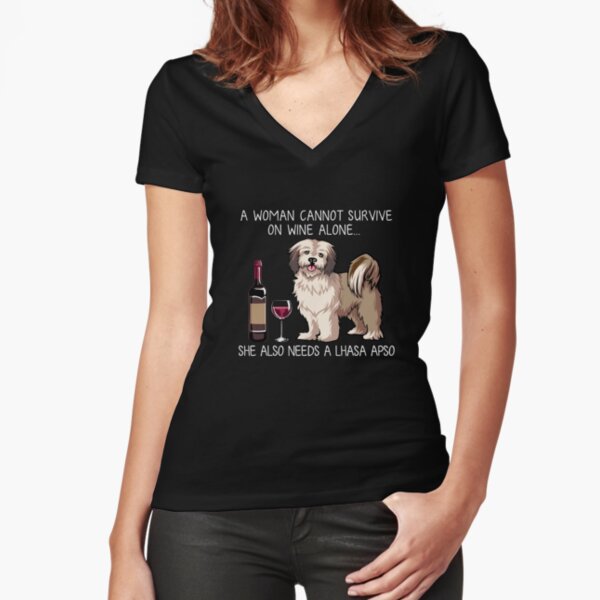 wine and dog t shirt