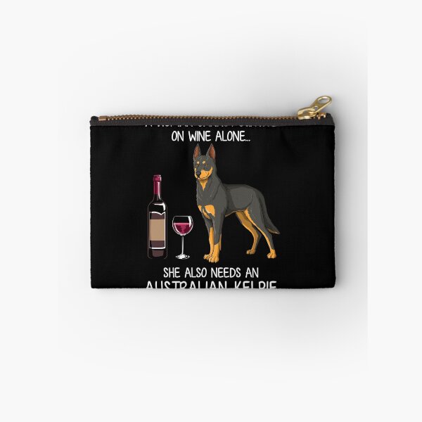 Item preview, Australian Kelpie and wine Funny dog designed and sold by TeeDoozy.