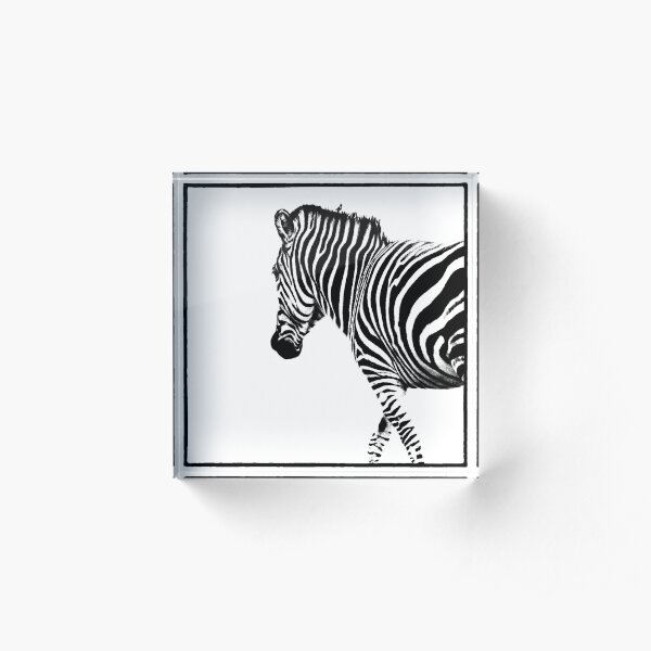Zebra Acrylic Block