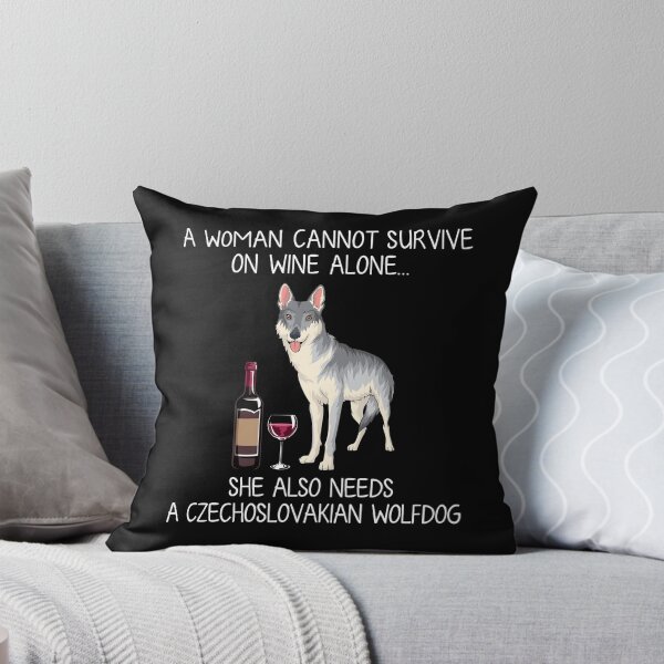 Item preview, Czechoslovakian Wolfdog and wine Funny dog designed and sold by TeeDoozy.