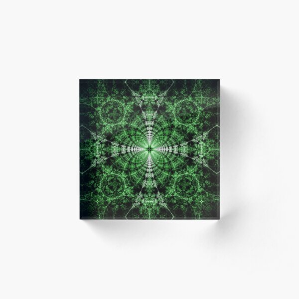 Emerald Plasma Acrylic Block