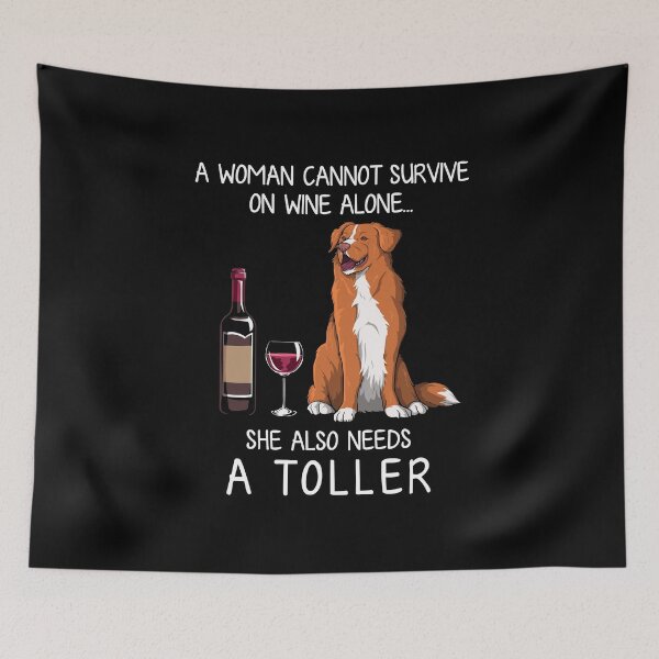 Item preview, Toller and wine Funny dog designed and sold by TeeDoozy.