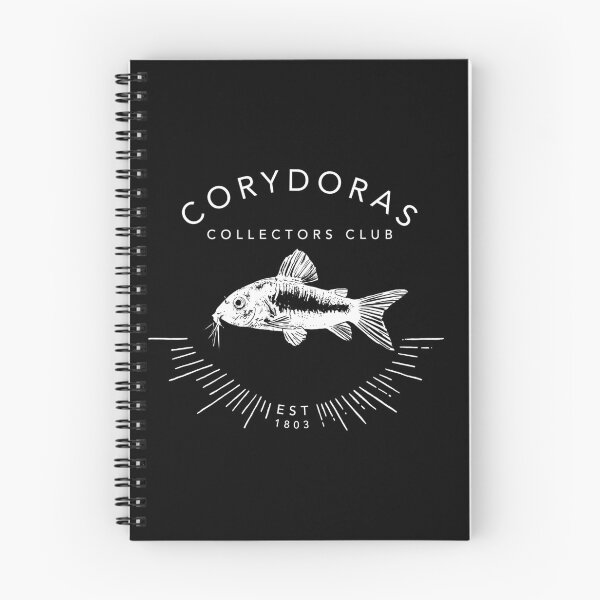 Item preview, Corydoras Collectors Club, Cory Catfish, Cory Fish Keeping, White Text Design designed and sold by Scout& Golden.