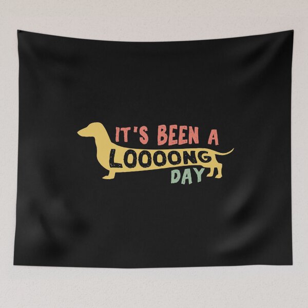 Item preview, It's been a long day Cute Vintage Dachshund Dog silhouette lover gift  designed and sold by alenaz.