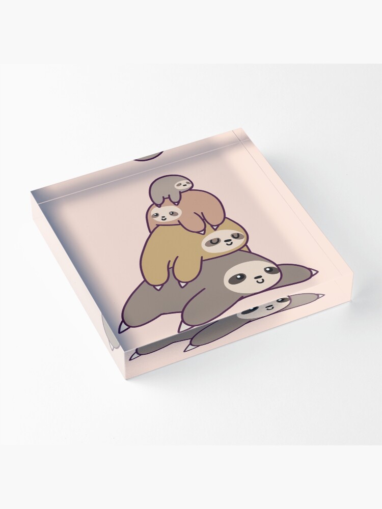 Alternate view of Sloth Stack Acrylic Block