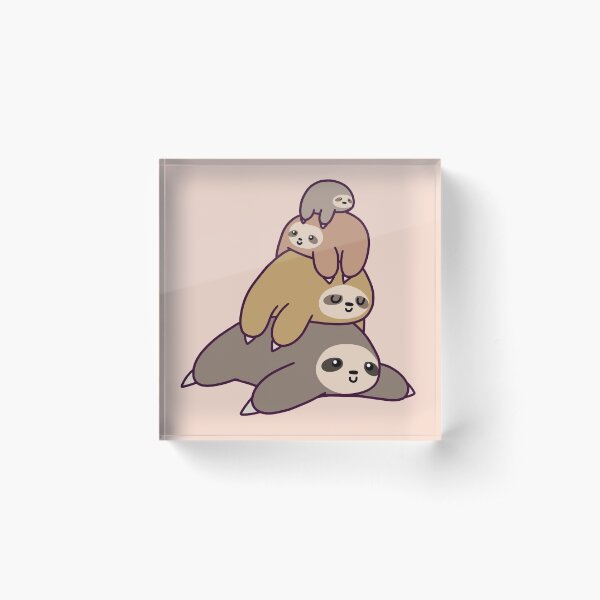 Sloth Stack Acrylic Block