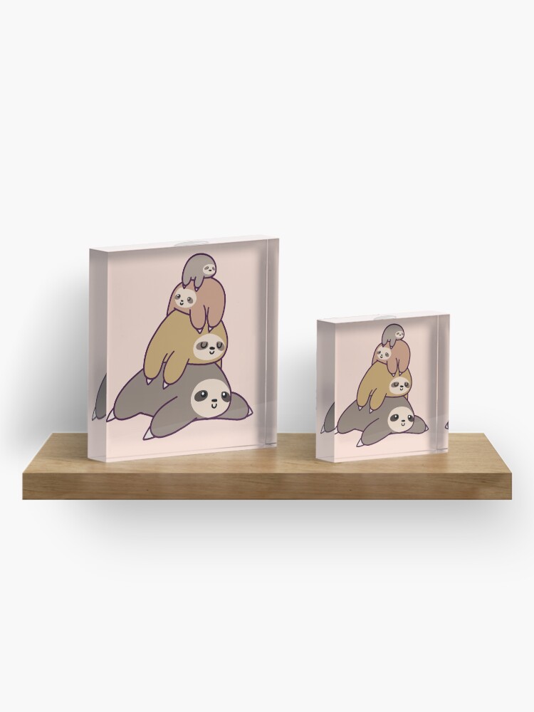 Alternate view of Sloth Stack Acrylic Block