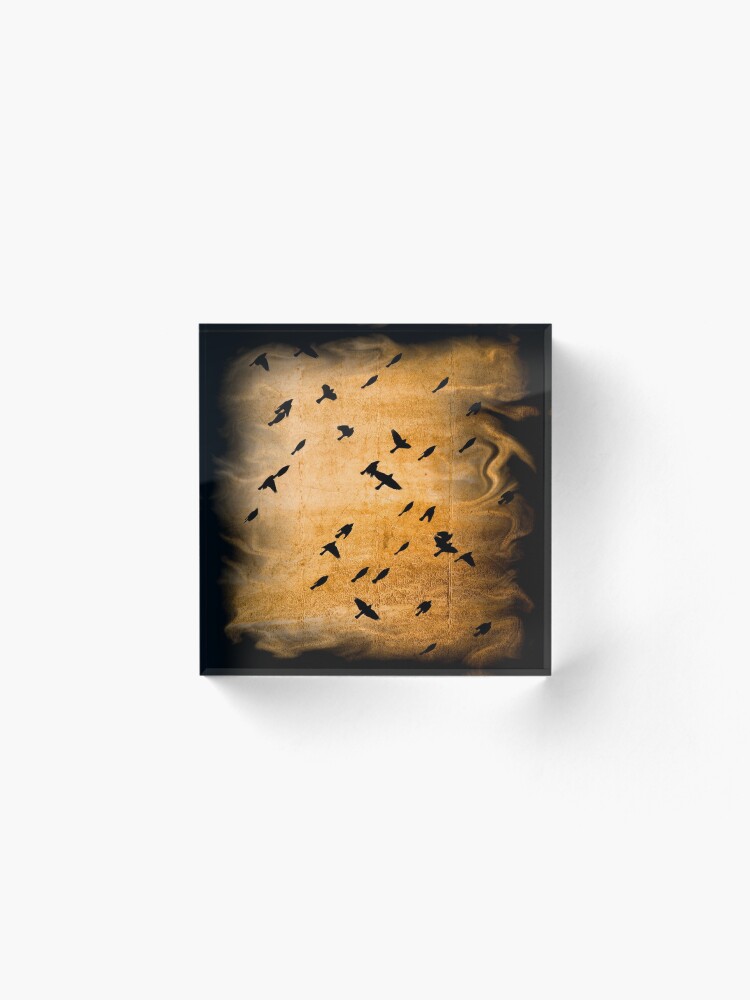 Alternate view of Into the light of the dark black night. Acrylic Block