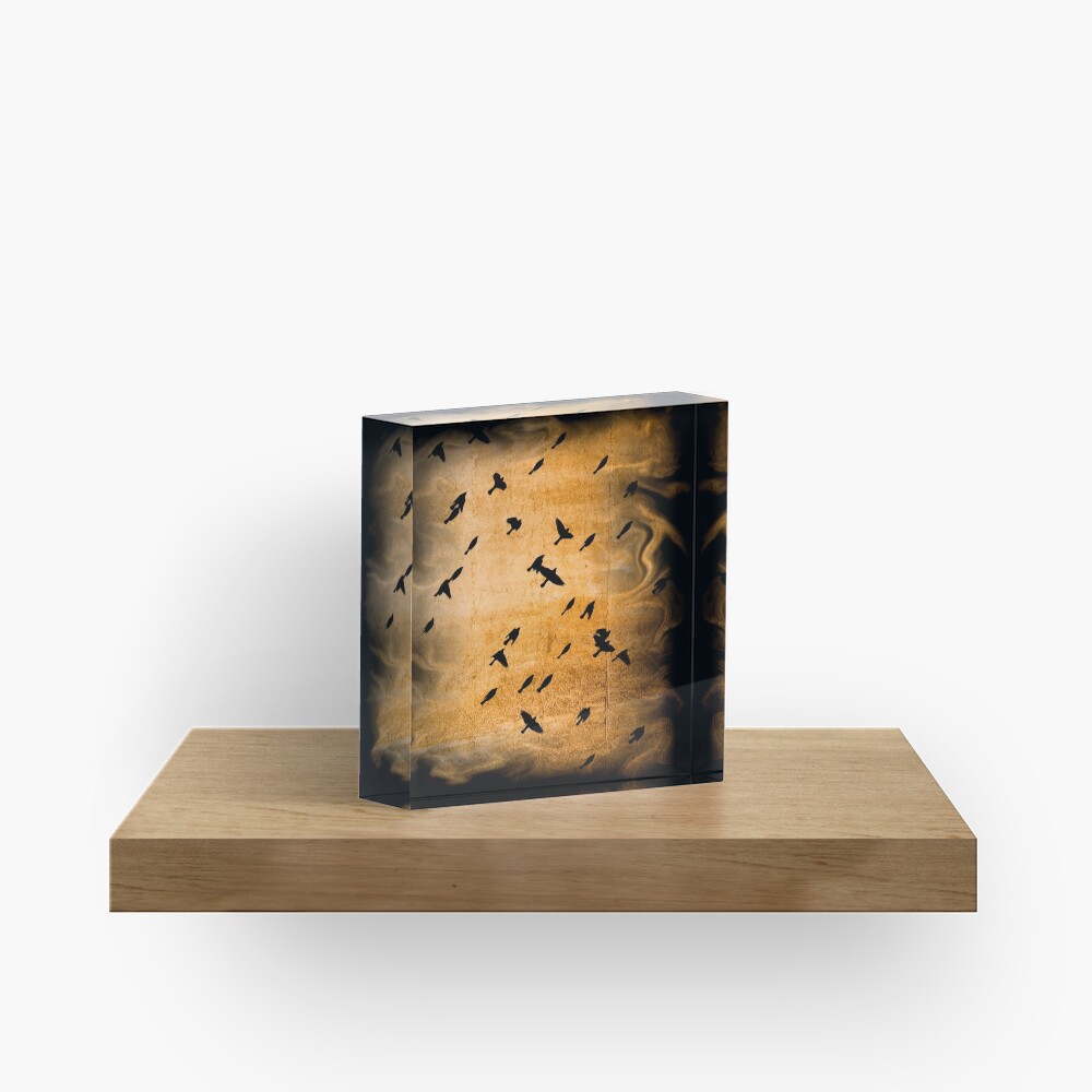 Into the light of the dark black night. Acrylic Block