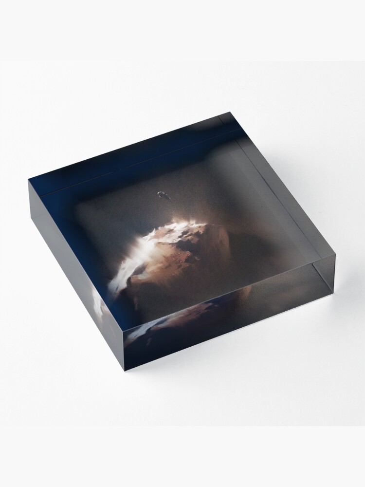 Alternate view of Above the Comet Acrylic Block