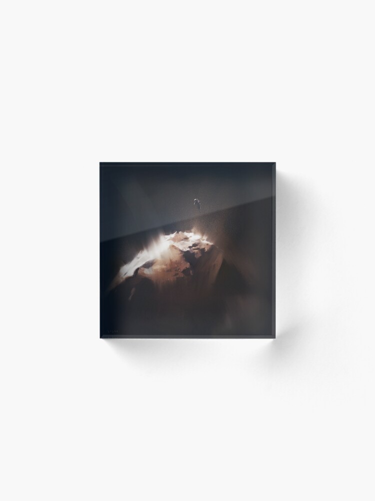 Alternate view of Above the Comet Acrylic Block