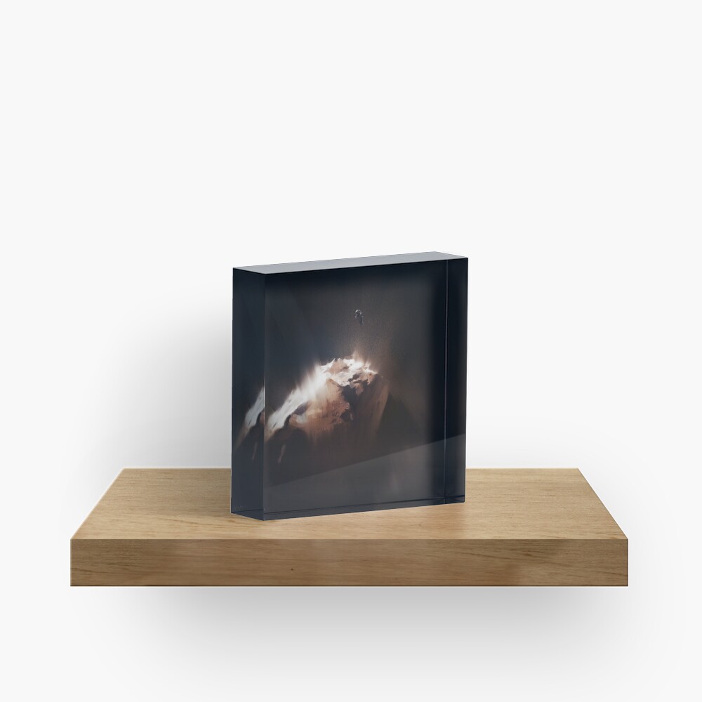 Above the Comet Acrylic Block