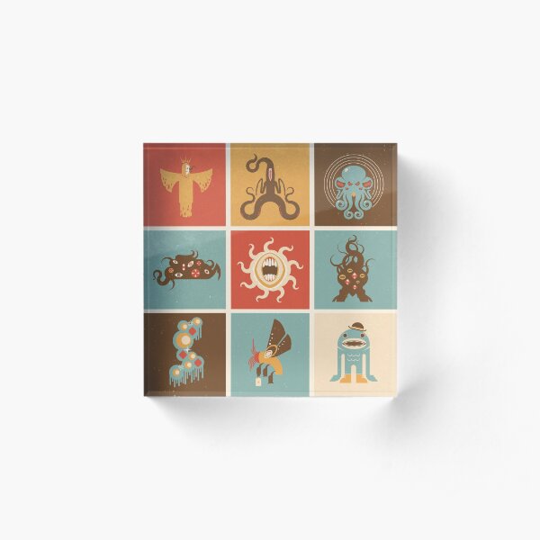 The Lovecraftian Squares Acrylic Block