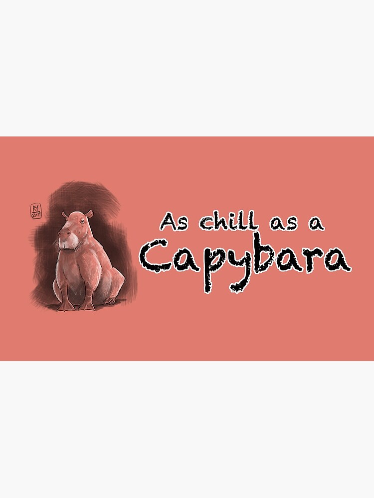 Thumbnail 6 of 6, Coffee Mug, Chill as a Capybara (Pink) designed and sold by Kmadden2004.