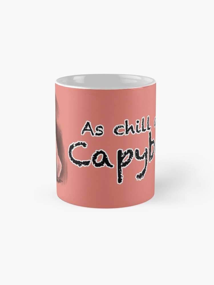 Thumbnail 4 of 6, Coffee Mug, Chill as a Capybara (Pink) designed and sold by Kmadden2004.