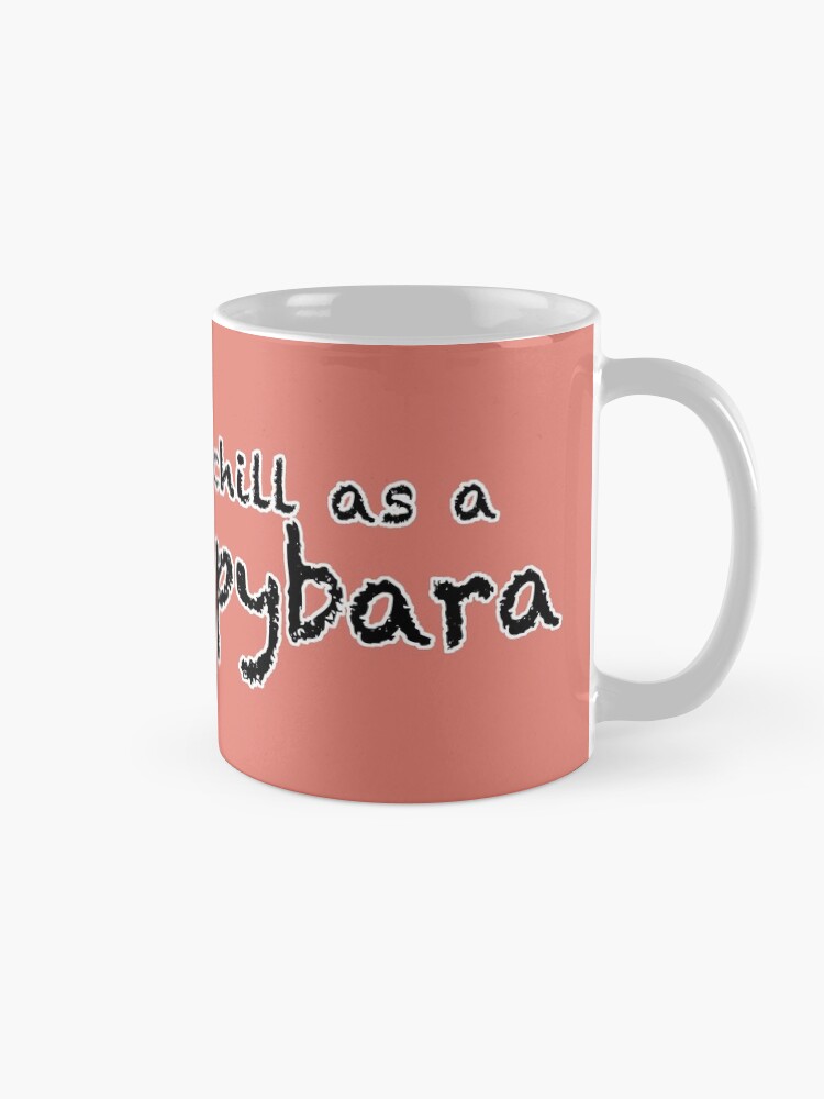 Thumbnail 5 of 6, Coffee Mug, Chill as a Capybara (Pink) designed and sold by Kmadden2004.