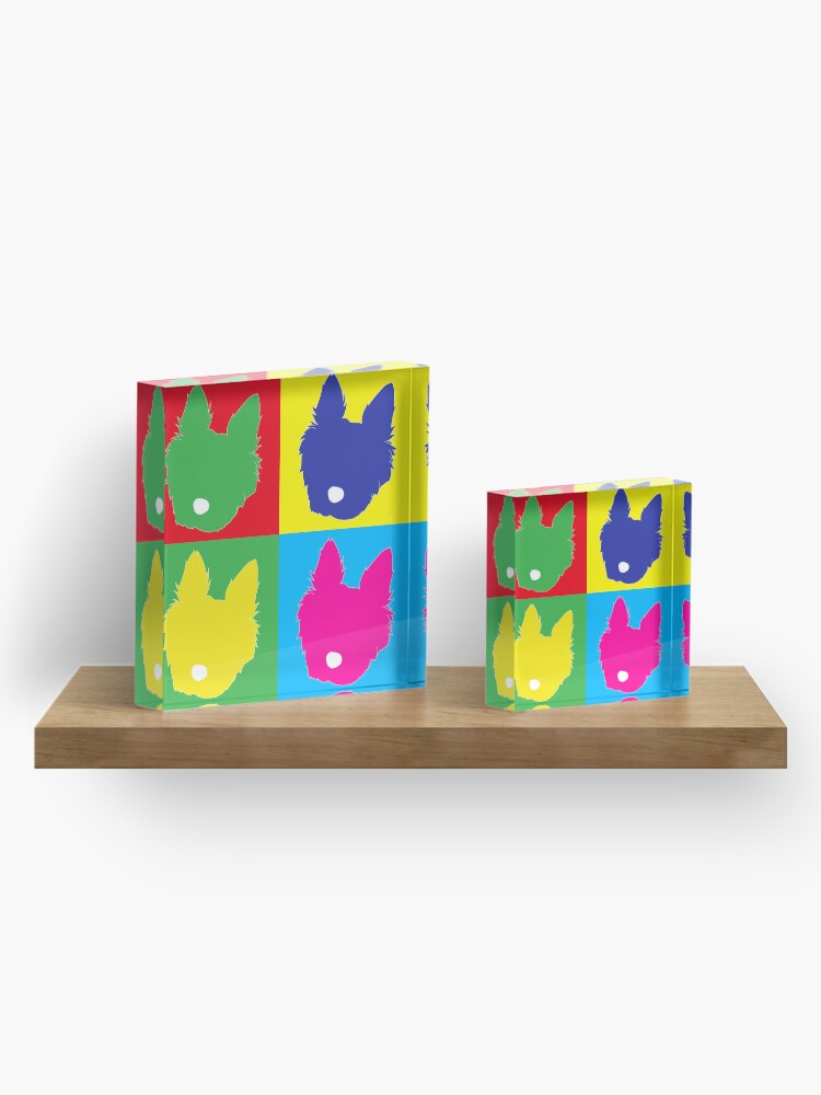 Alternate view of Colour Pup Art! Acrylic Block