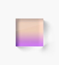 Bloque acrílico Vintage Peach to Purple Gradient
