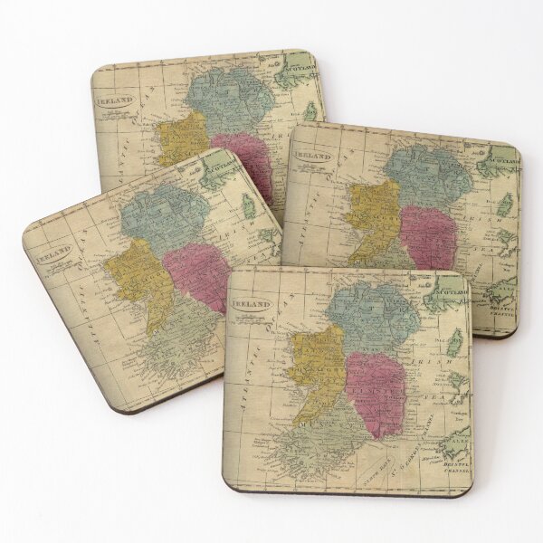 Item preview, Vintage Map of Ireland (1808) designed and sold by BravuraMedia.