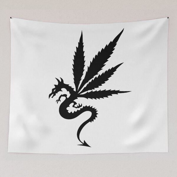 Artikelvorschau, Marihuana Dragon Classic Version - Weiß entworfen und verkauft von Vutra Organizacija.