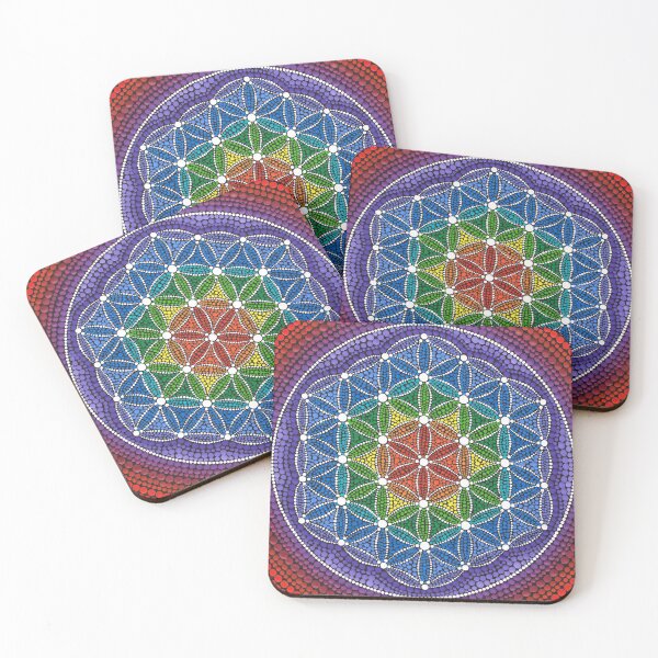 Item preview, Rainbow Flower of Life designed and sold by Elspeth McLean.