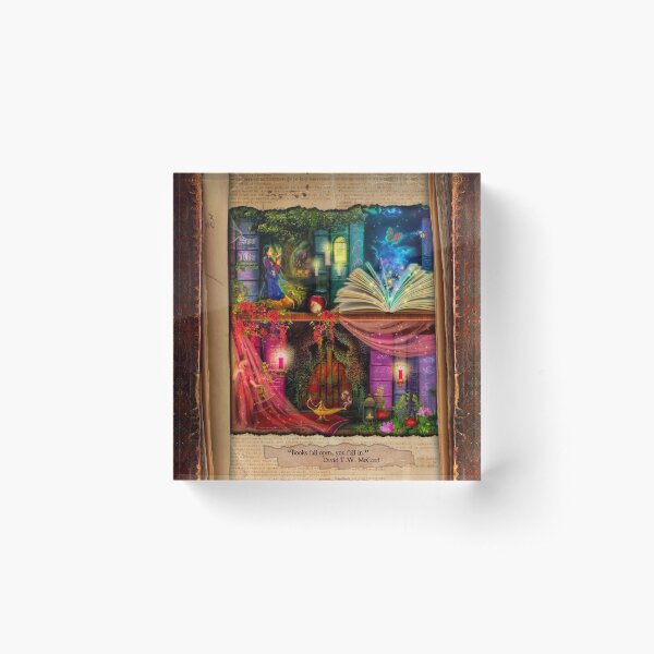 The Curious Library Calendar - May Acrylic Block