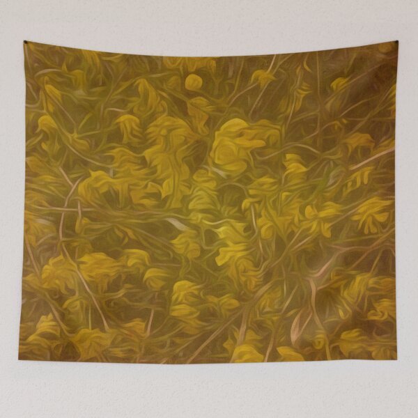 Item preview, Bush with yellow flowers designed and sold by ReplyGirl.