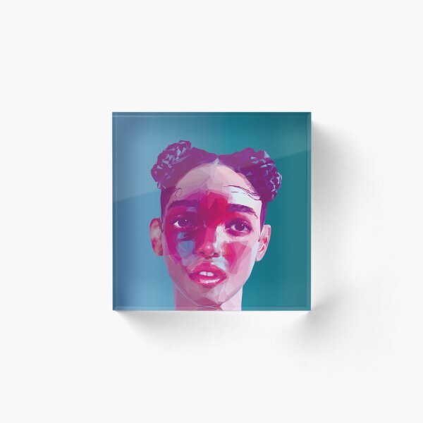 Colección Fka Twigs LowPoly / High Poly Bloque acrílico