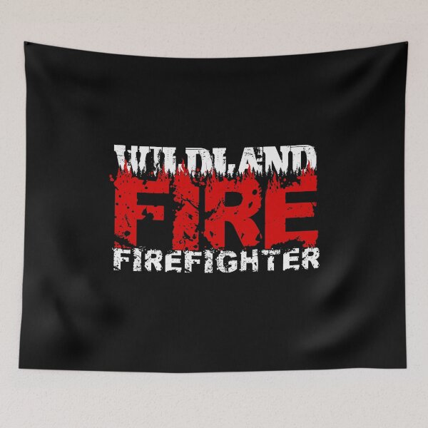 Item preview, Wildland Firefighter Red Letters in Fire Design  designed and sold by alenaz.