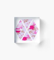 EXO - Blumen Acrylblock