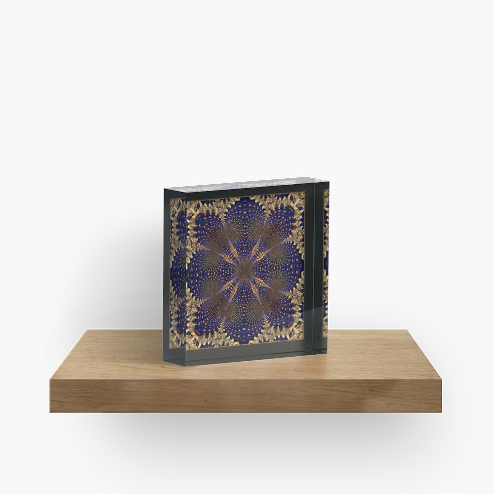 The Sand and Sea Shawl Acrylic Block