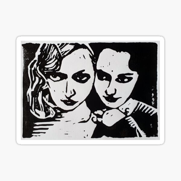 Anais and June Sticker