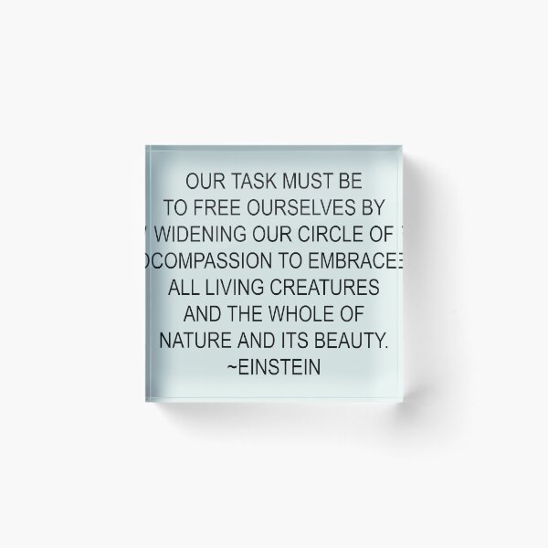 Item preview, Compassion Einstein quote designed and sold by Artsanity.