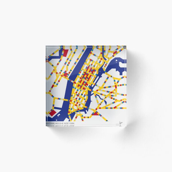 BOOGIE WOOGIE NEW YORK Acrylic Block