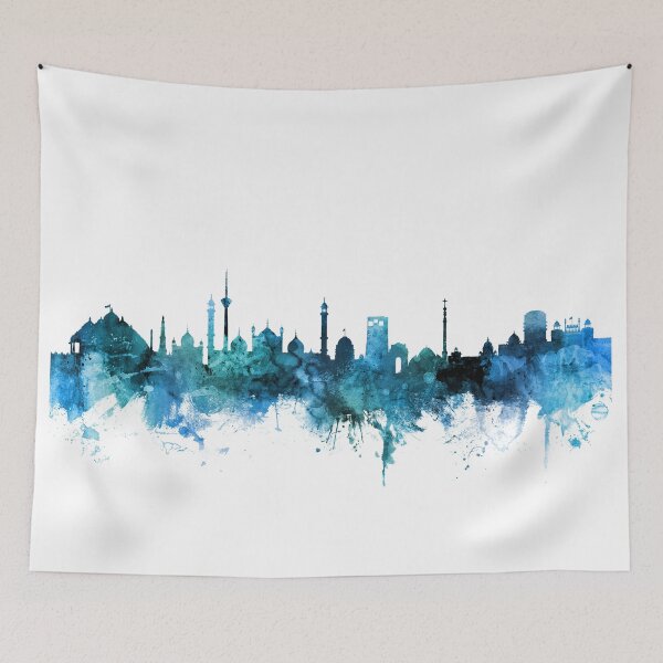 Item preview, New Delhi India Skyline designed and sold by ArtPrints.