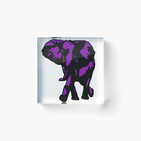 Item preview, elephant-purple designed and sold by SmoothSketcher.