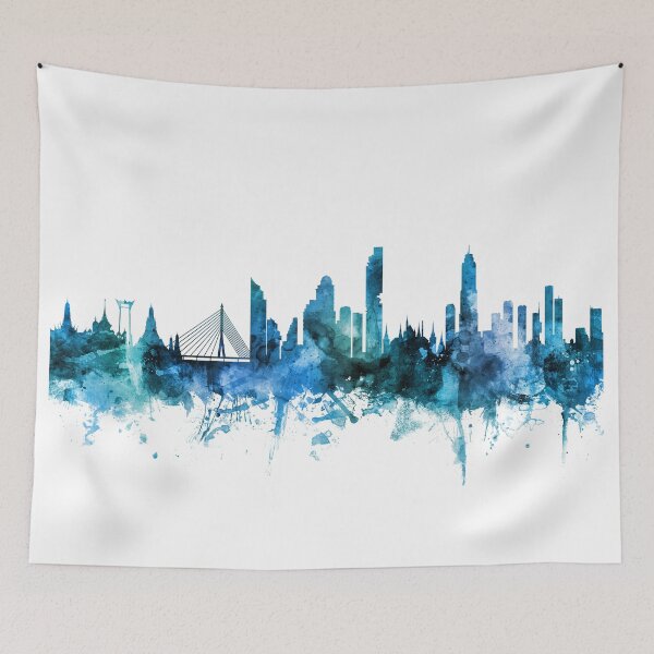 Item preview, Bangkok Thailand Skyline designed and sold by ArtPrints.